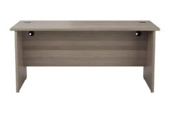 Kestral Grey Oak Rectangular Panel Desk 9 Kestral Grey Oak Rectangular Panel Desk -Office Furniture Store opr1680pgo front