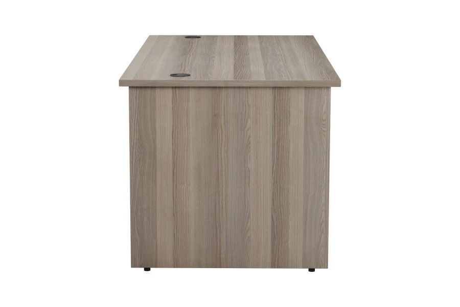 Kestral Grey Oak Rectangular Panel Desk 6 Kestral Grey Oak Rectangular Panel Desk - Image 4