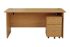 Kestral Panel Promo Desk And Pedestal -Office Furniture Store opr1680pplustesmp3ok front
