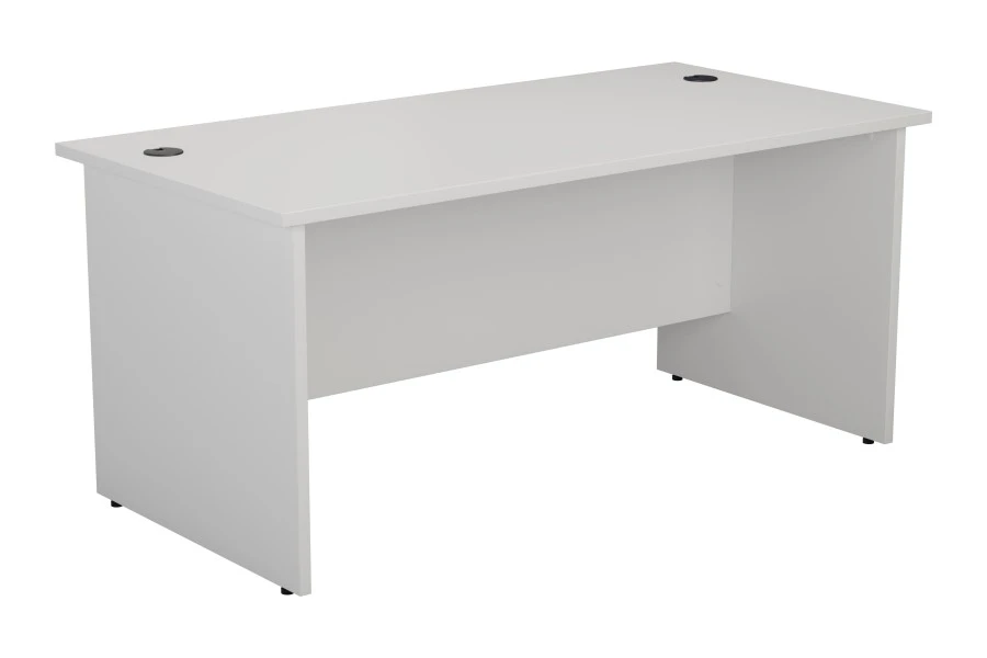 Kestral White Rectangular Panel Desk 3 Kestral White Rectangular Panel Desk