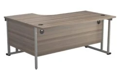 Kestral Grey Oak Corner Desk And Pedestal -Office Furniture Store ost1612cwsrclgo back 45