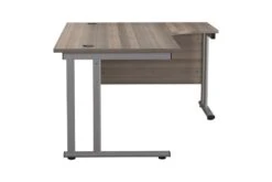 Kestral Grey Oak Cantilever Corner Workstation -Office Furniture Store ost1612cwsrclgo side