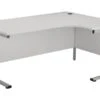 Kestral White Cantilever Corner Workstation -Office Furniture Store ost1612cwsrclwh front 45