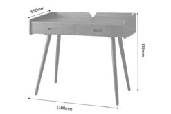 Vienna Drawer Desk -Office Furniture Store pc609 vienna drawer oak desk 2