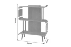 Vienna Short Book Case -Office Furniture Store pc611 line drawing
