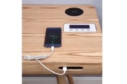 San Francisco Smart Executive Desk -Office Furniture Store pc709 san francisco smart speaker charging desk oak 1