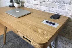 San Francisco Smart Executive Desk -Office Furniture Store pc709 san francisco smart speaker charging desk oak 5