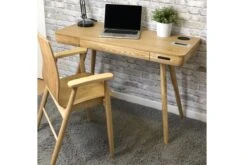 San Francisco Smart Executive Desk -Office Furniture Store pc709 san francisco smart speaker charging desk oak 8