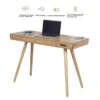 San Francisco Smart Executive Desk -Office Furniture Store pc709 san francisco smart speaker charging desk oak 9