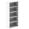 Polar White 2000 Office Bookcase -Office Furniture Store polar white 2000mm office bookcase