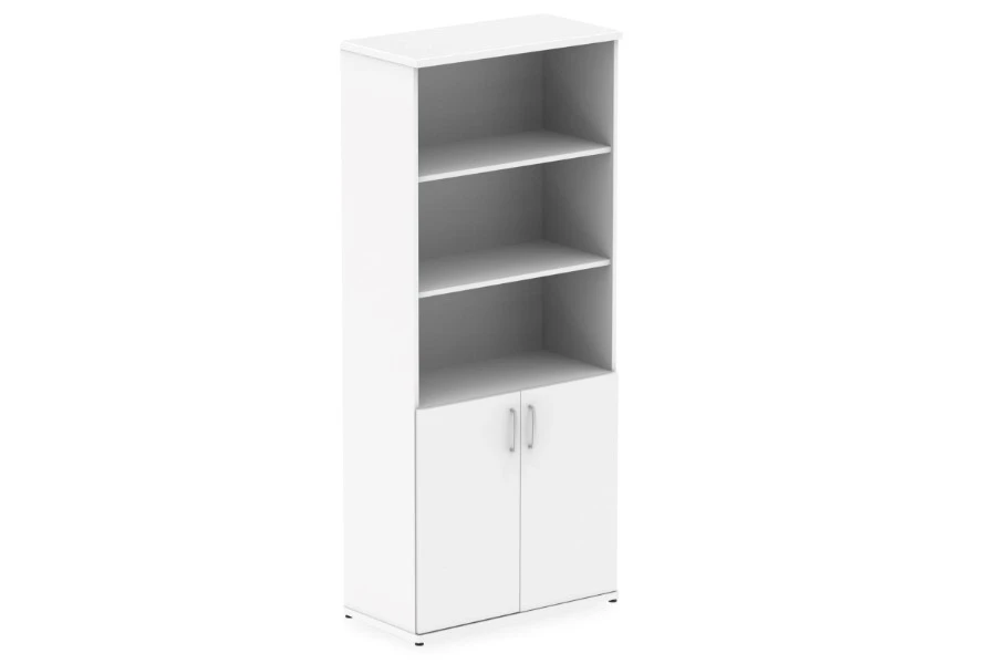 Polar White Open Shelf Cupboard 3 Polar White Open Shelf Cupboard