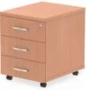 Price Point 3 Drawer Mobile Beech Pedestal -Office Furniture Store price point 3 drawer mobile beech pedestal