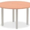 Price Point Beech 1200mm Round Meeting Table -Office Furniture Store price point beech 1200mm round meeting table