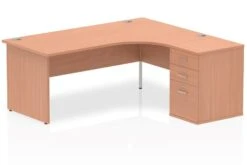 Price Point Beech Corner Panel Desk And Pedestal 10 Price Point Beech Corner Panel Desk And Pedestal -Office Furniture Store price point beech panel workstation right hand 1800mm