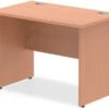 Price Point Beech Small Panel End Desk
