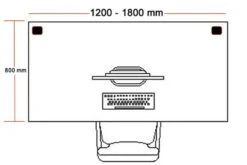Polar White Rectangular Panel End Desk -Office Furniture Store rectangular desk size 10