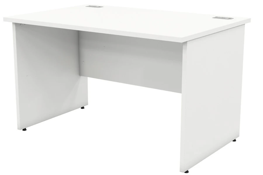 Avon White Rectangular Panel Leg Desk 3 Avon White Rectangular Panel Leg Desk