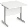 Polar White Small Cantilever Desk -Office Furniture Store return desk