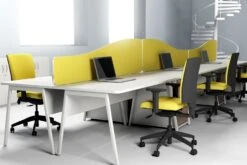 Ascend Double Wave Desk -Office Furniture Store roomscene 13