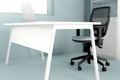 Ascend Double Wave Desk -Office Furniture Store roomscene 15