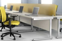 Avon White Desk High Pedestal -Office Furniture Store roomshot 1 15