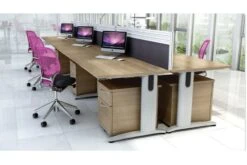 Domino Rectangular Cantilever Desk -Office Furniture Store roomshot 10