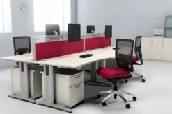 Domino Wave Cantilever Desk -Office Furniture Store roomshot 4