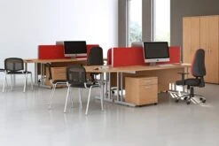 Price Point Beech Fixed Pedestal -Office Furniture Store roomshot 4 beech 3