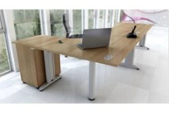 Domino Corner Cantilever Desk -Office Furniture Store roomshot 8