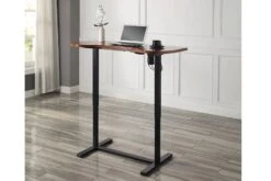San Francisco Adjustable Desk -Office Furniture Store san francisco height adjustable desk walnut black 2