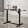 San Francisco Adjustable Desk -Office Furniture Store san francisco height adjustable desk walnut black 3