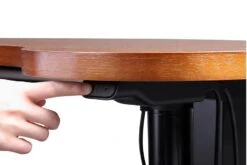 San Francisco Adjustable Desk -Office Furniture Store san francisco height adjustable desk walnut black 4