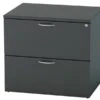 Nene Black 2 Drawer Side Filer -Office Furniture Store side filer