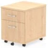 Solar Maple 2 Drawer Mobile Pedestal 1 Solar Maple 2 Drawer Mobile Pedestal -Office Furniture Store solar maple 2 drawer mobile pedestal