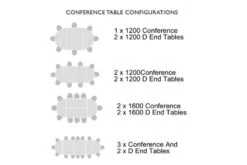 Avon Folding 30 Degree Trapezoidal Table -Office Furniture Store table 1 3