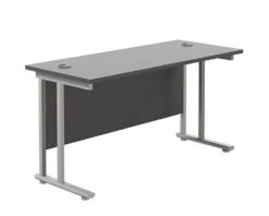 Kestral Black Rectangular Cantilever Desk -Office Furniture Store tc kestral black cantilever desk 1