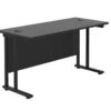 Kestral Black Rectangular Cantilever Desk -Office Furniture Store tc kestral black cantilever desk 3