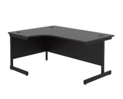 Kestral Black Cantilever Corner Workstation 10 Kestral Black Cantilever Corner Workstation -Office Furniture Store tc kestral black corner l shaped desk left hand 1