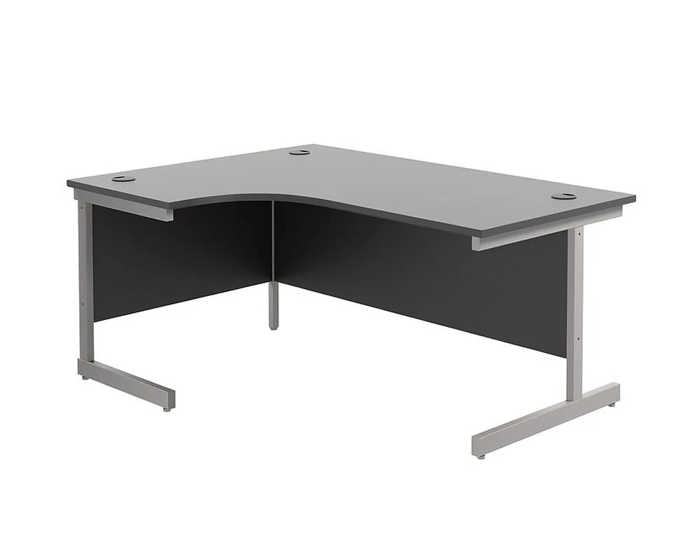 Kestral Black Cantilever Corner Workstation 5 Kestral Black Cantilever Corner Workstation - Image 3