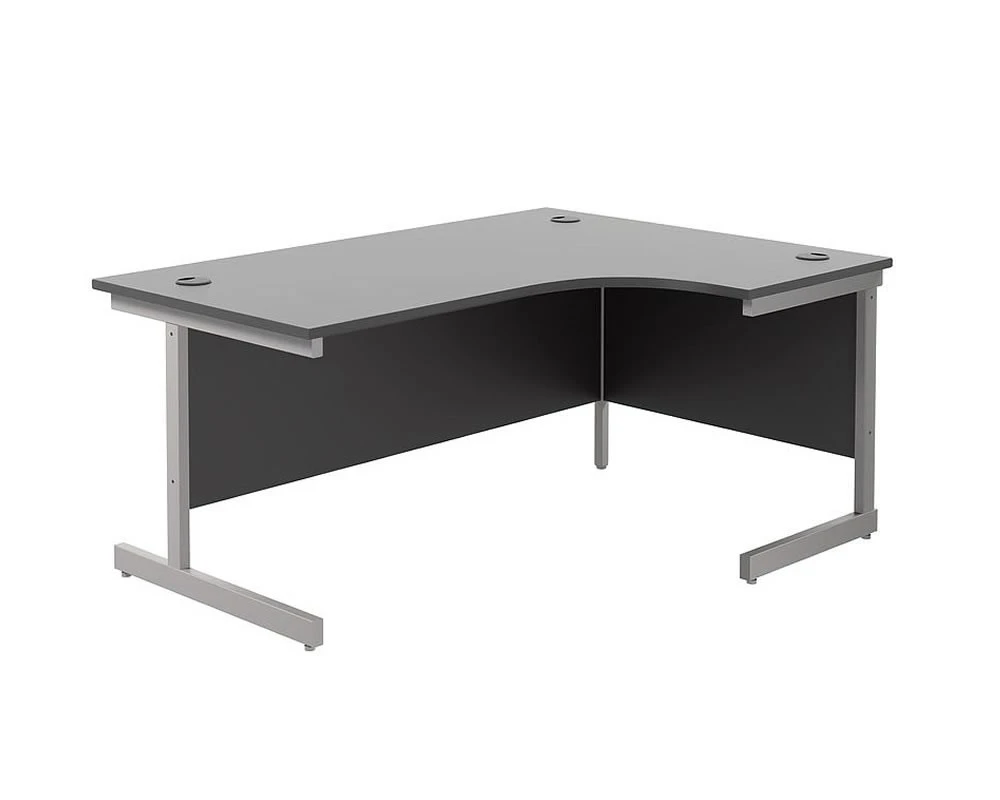 Kestral Black Cantilever Corner Workstation 6 Kestral Black Cantilever Corner Workstation - Image 4