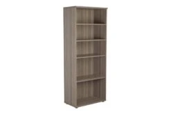 Kestral Grey Oak Bookcase -Office Furniture Store tes2045go front 45