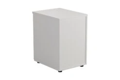 Kestral White 2 Drawer Filing Cabinet -Office Furniture Store tes2fcwh back 45