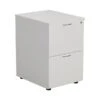 Kestral White 2 Drawer Filing Cabinet -Office Furniture Store tes2fcwh front 45