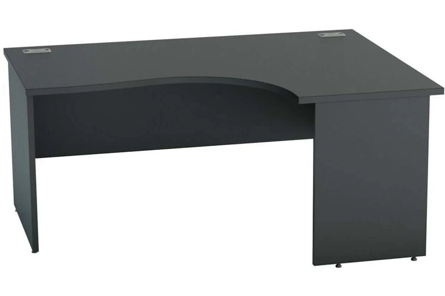 Nene Black Corner Panel End Desk 5 Nene Black Corner Panel End Desk - Image 3