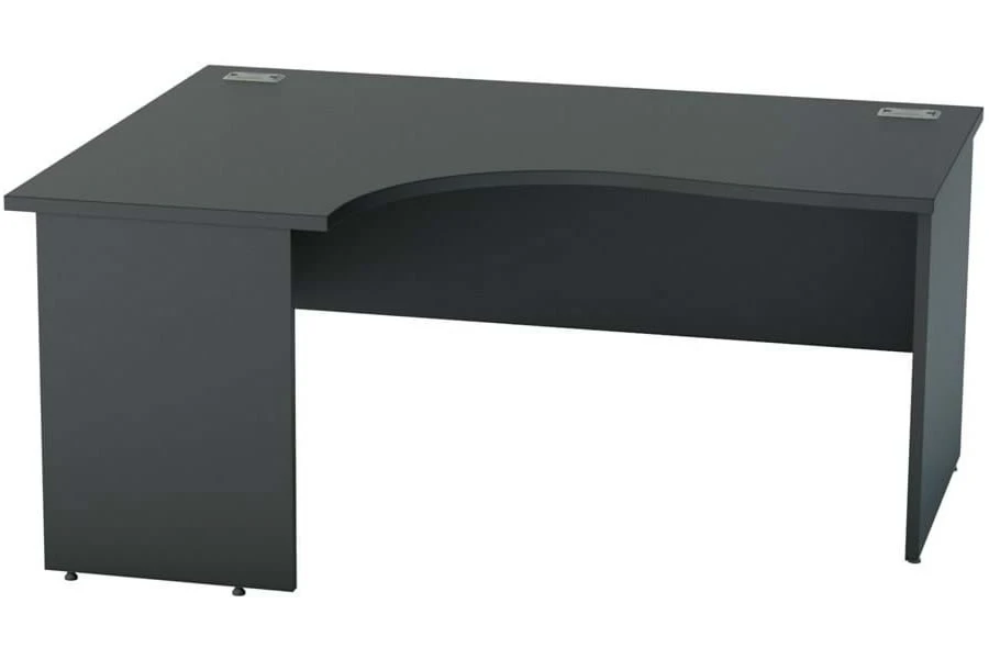 Nene Black Corner Panel End Desk 3 Nene Black Corner Panel End Desk