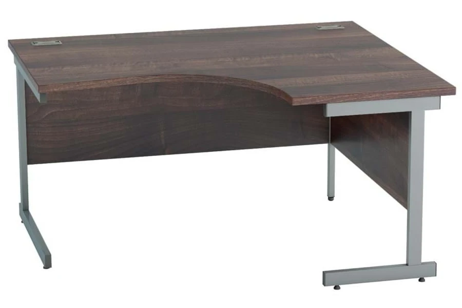 Harmony Walnut Corner Cantilever Desk 4 Harmony Walnut Corner Cantilever Desk - Image 2