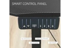 Black Height Adjustable Standing Desk -Office Furniture Store vinsetto 120 cm x 60 cm electric height adjustable standing desk 5