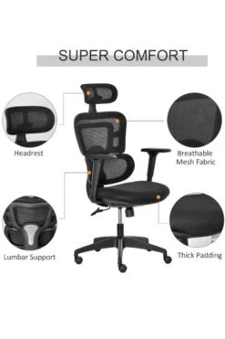 Wave Ergonomic Mesh Office Chair -Office Furniture Store wave 6