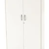 Avon White Two Door Locking Cupboard -Office Furniture Store white 1849 high cupboard